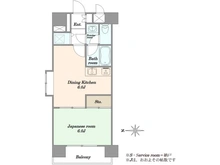 【東京都/新宿区山吹町】ライオンズマンション山吹町 間取り図