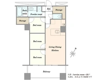 【東京都/千代田区飯田橋】東京レジデンス 間取り図