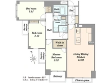 【東京都/新宿区西早稲田】プリンスハイツ西早稲田 間取り図
