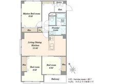 【東京都/文京区水道】ハイネス小石川 間取り図