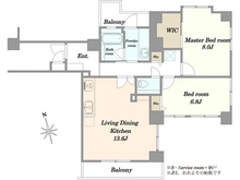 【東京都/文京区関口】ユニーブル江戸川橋 間取り図