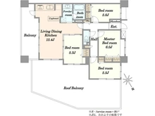 【東京都/文京区水道】フォリアージュ 間取り図