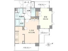 【東京都/新宿区築地町】グラーサ神楽坂 間取り図