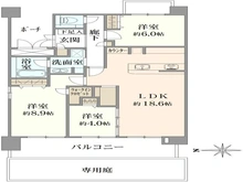 【大阪府/豊中市新千里東町】ローレルコート新千里東町あかしやの丘 I番館 間取り図