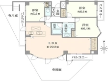 【大阪府/豊中市向丘】ライオンズマンション豊中西緑丘 間取り図