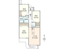 【大阪府/豊中市上新田】ユニライフ千里中央 間取り図