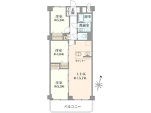 【大阪府/箕面市桜井】パレス箕面 間取り図