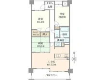 【大阪府/箕面市牧落】メゾンドール箕面 間取り図