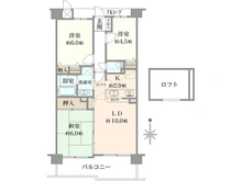【大阪府/豊中市曽根南町】コスモ豊中曽根参番館 間取り図