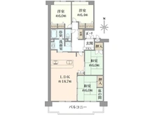 【大阪府/豊中市東泉丘】ジオ緑地公園 一番館 間取り図