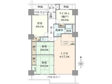 【大阪府/箕面市牧落】サンロイヤル箕面コスモ 2号館 間取り図