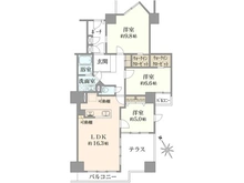 【大阪府/豊中市東泉丘】緑地公園グリーンハイツ 7号棟 間取り図