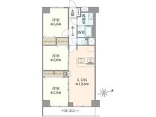 【大阪府/豊中市西緑丘】豊中緑ヶ丘サンハイツ D棟 間取り図