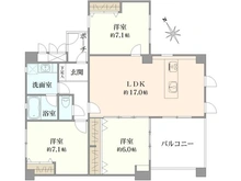 【大阪府/豊中市新千里西町】プレステージ新千里西町 3号棟 間取り図