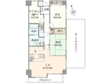 【大阪府/豊中市城山町】ダイアパレス豊中城山 間取り図