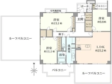 【大阪府/豊中市曽根西町】フォルム曽根 間取り図