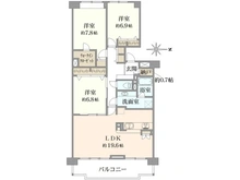 【大阪府/豊中市東泉丘】ジオ緑地公園 4番館 間取り図