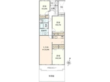 【大阪府/豊中市新千里西町】パーク・ハイム新千里 間取り図