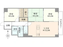 【大阪府/大阪市淀川区新北野】ハイム北野 間取り図