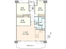 【大阪府/豊中市新千里東町】新千里桜ヶ丘メゾンシティ 七番館 間取り図