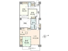 【大阪府/豊中市宮山町】ベルク豊中宮山 間取り図