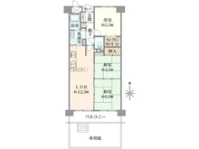 【大阪府/大阪市淀川区新高】ファミール北大阪リバーサイド 間取り図