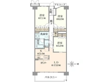 【大阪府/池田市荘園】ジークレフ池田石橋 間取り図