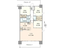 【大阪府/豊中市三国】ウエリス豊中三国 間取り図