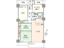 【大阪府/箕面市牧落】サンロイヤル箕面コスモ 2号館 間取り図