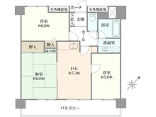 【大阪府/豊中市上野西】ライオンズマンション豊中上野第2 間取り図