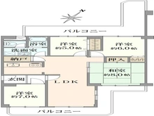 【大阪府/豊中市上野西】パストラルハイム豊中 間取り図