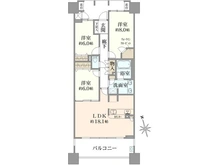【東京都/西東京市谷戸町】グランジオ武蔵野 間取り図