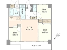 【東京都/西東京市谷戸町】マイキャッスルひばりヶ丘弐番館 間取り図