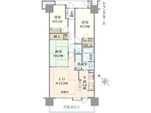 【東京都/東久留米市南沢】ルイシャトレひばりヶ丘ラスティパーク 間取り図