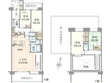 【東京都/西東京市谷戸町】コスモひばりが丘ザ・ガーデンズフォート オーセントヒル 間取り図