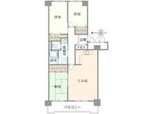 【東京都/板橋区赤塚新町】光が丘パークタウンゆりの木通り北 4号棟 間取り図