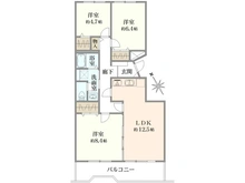 【東京都/西東京市西原町】西原グリーンハイツ 6号棟 間取り図