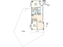 【東京都/練馬区高野台】ワコー石神井公園マンション 間取り図