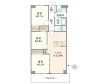 【東京都/東久留米市柳窪】ビューハイム武蔵野 C棟 間取り図
