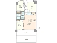 【東京都/練馬区谷原】センチュリー石神井公園エアリーレジデンス 間取り図