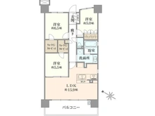 【東京都/東久留米市ひばりが丘団地】ひばりが丘フィールズ1番街 間取り図