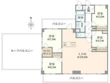 【東京都/西東京市下保谷】ライオンズマンション保谷 間取り図