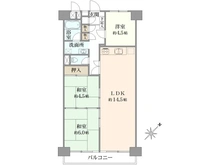 【東京都/西東京市保谷町】保谷パークハウス B棟 間取り図
