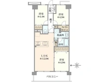 【東京都/練馬区南田中】アドリーム石神井公園 間取り図