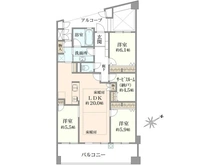【東京都/西東京市ひばりが丘】フォレストレイクひばりが丘 C棟 間取り図