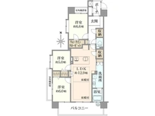 【東京都/練馬区南大泉】ダイアパレス南大泉 間取り図