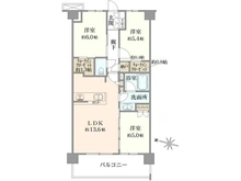 【東京都/西東京市富士町】リビオ東伏見公園 間取り図