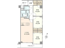 【東京都/練馬区関町北】マイキャッスル武蔵関 間取り図