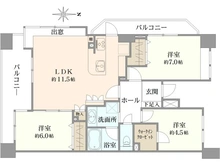 【東京都/練馬区下石神井】ライオンズグローベル石神井公園 間取り図