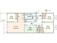 【東京都/練馬区石神井台】ソフトタウン石神井台 間取り図